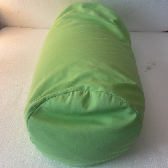Guee Massage pillow lime green cylinder squishy back support bolster stretch - Picture 3 of 6